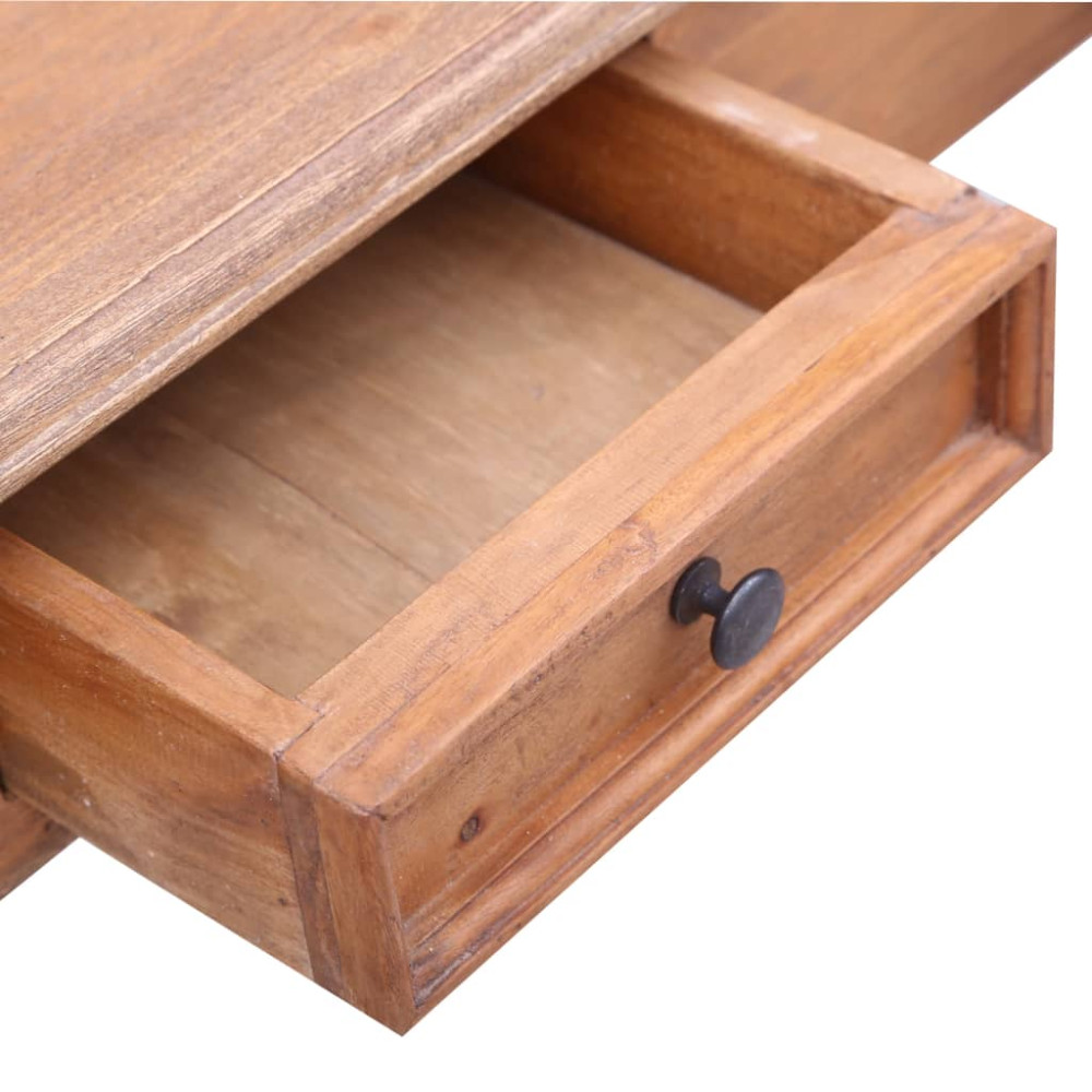 Produktbild för Skrivbord med lådor 90x50x101 cm massivt mahognyträ