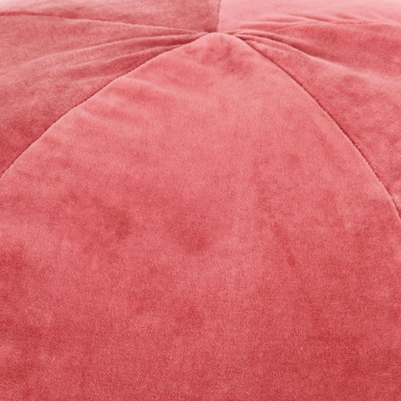 Produktbild för Sittpuff bomullssammet 50x35 cm rosa
