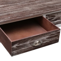 Produktbild för Soffbord brun 100x50x45 cm trä