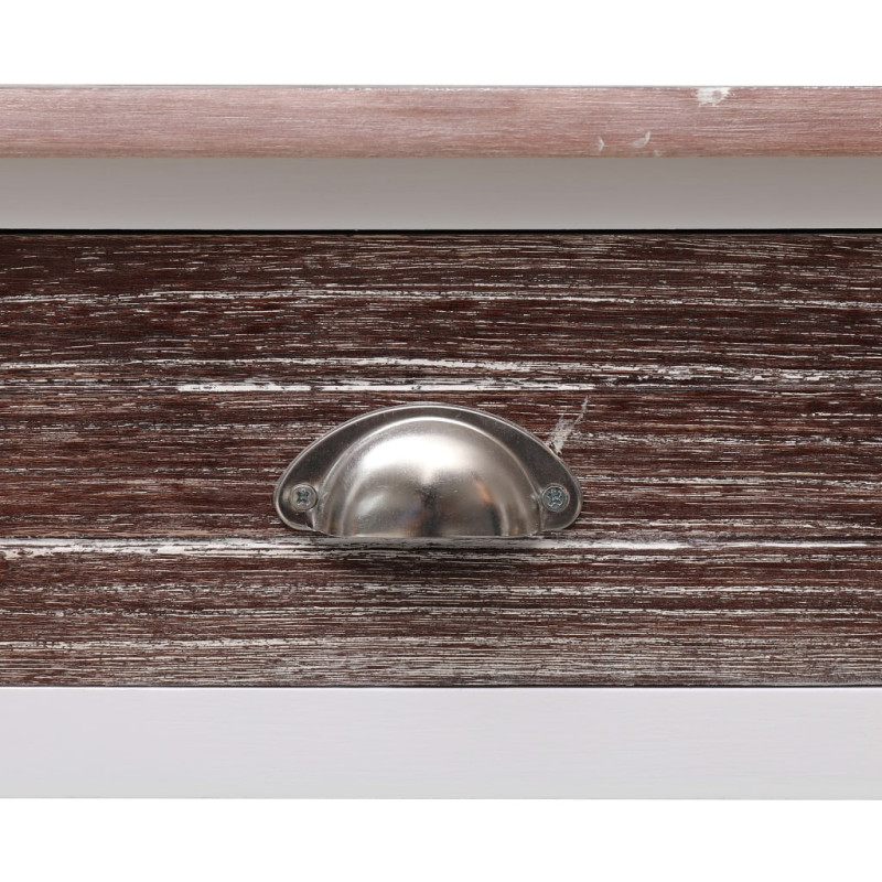 Produktbild för Avlastningsbord brun 90x30x77 cm trä
