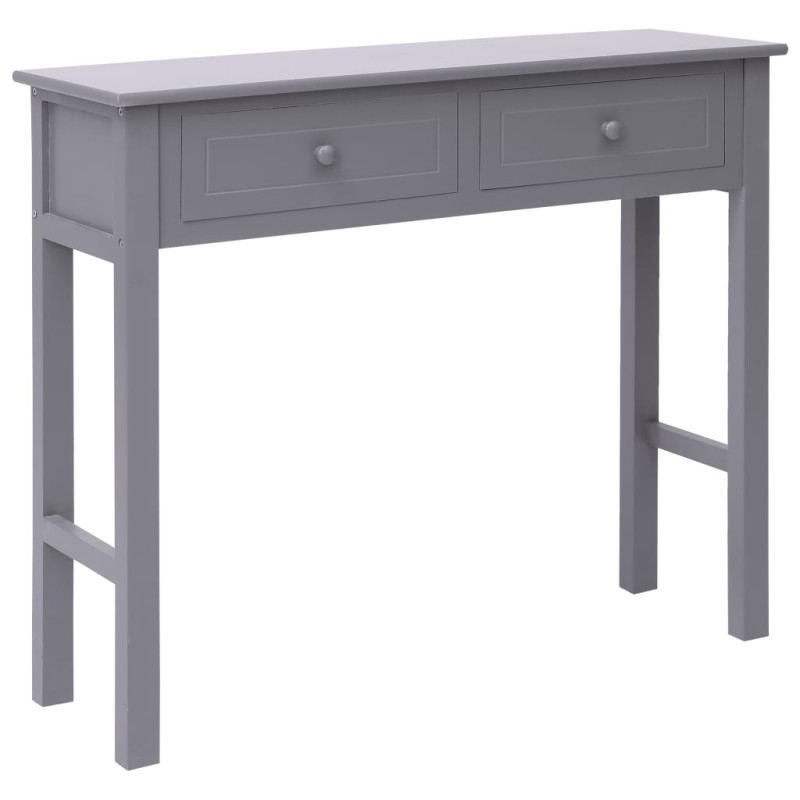 Produktbild för Avlastningsbord grå 90x30x77 cm trä