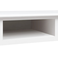 Miniatyr av produktbild för Skrivbord vit 110x45x76 cm trä