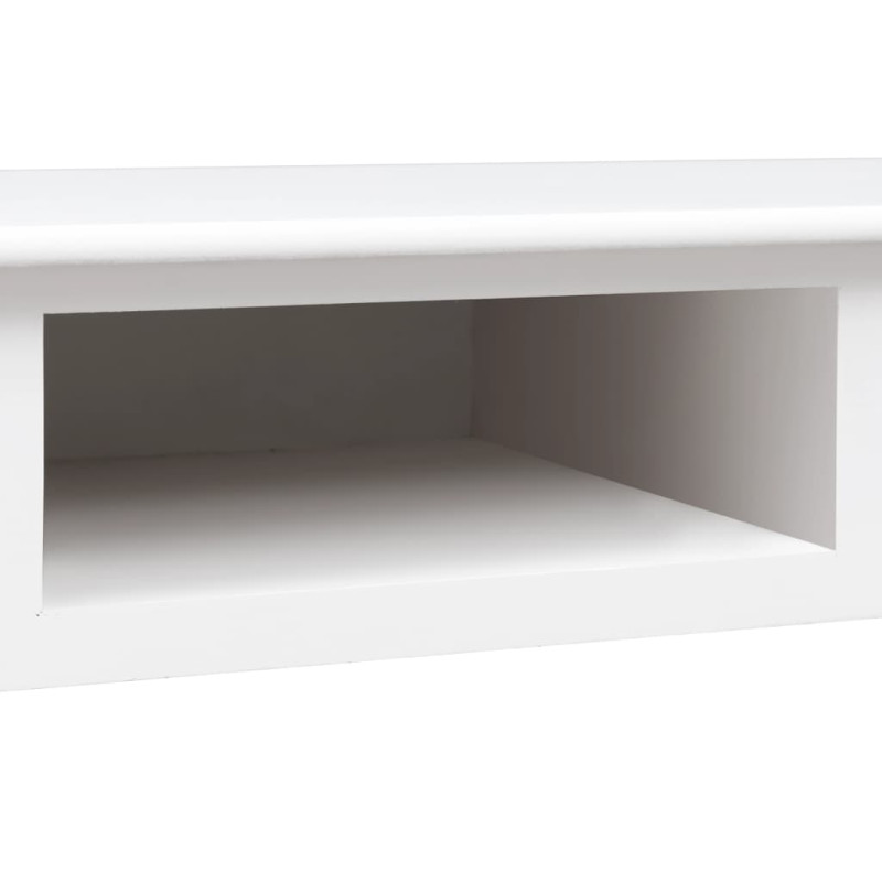 Produktbild för Skrivbord vit 110x45x76 cm trä