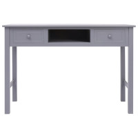 Miniatyr av produktbild för Skrivbord grå 110x45x76 cm trä