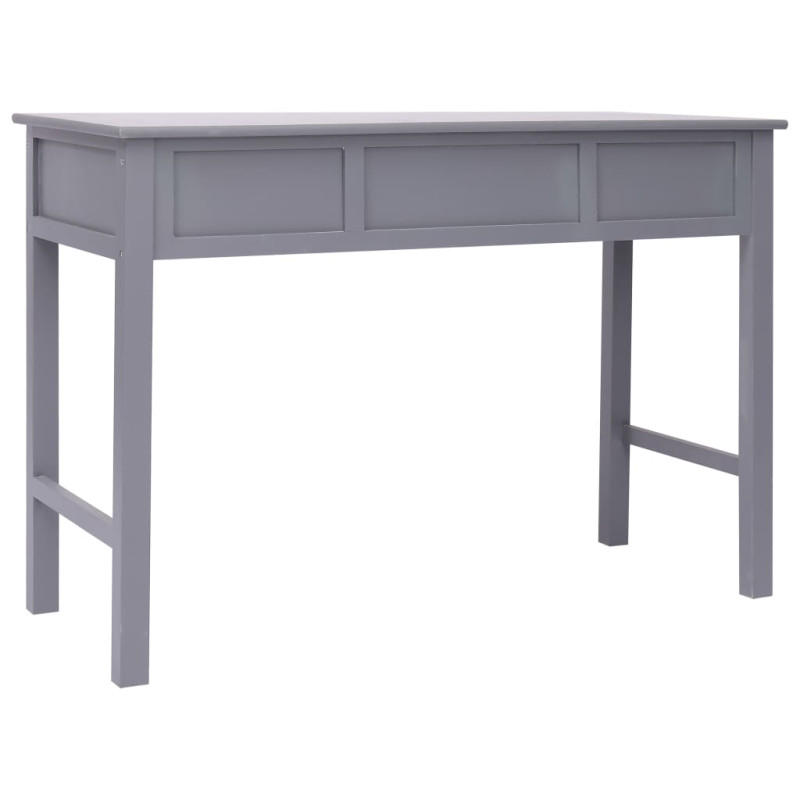 Produktbild för Skrivbord grå 110x45x76 cm trä