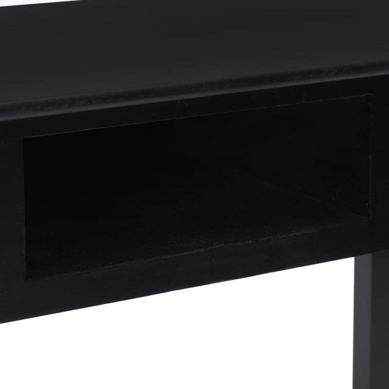 Produktbild för Skrivbord svart 110x45x76 cm trä