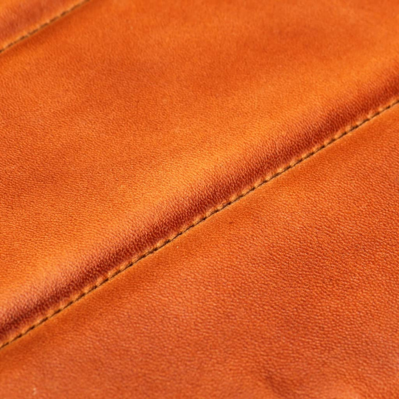Produktbild för Fåtölj tanfärgad äkta läder