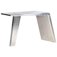 Produktbild för Skrivbord flygplansdesign silver 112x50x76 cm metall