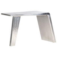 Produktbild för Skrivbord flygplansdesign silver 112x50x76 cm metall