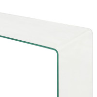 Produktbild för Soffbord 2 delar 90x30x20/110x30x40 cm härdat glas