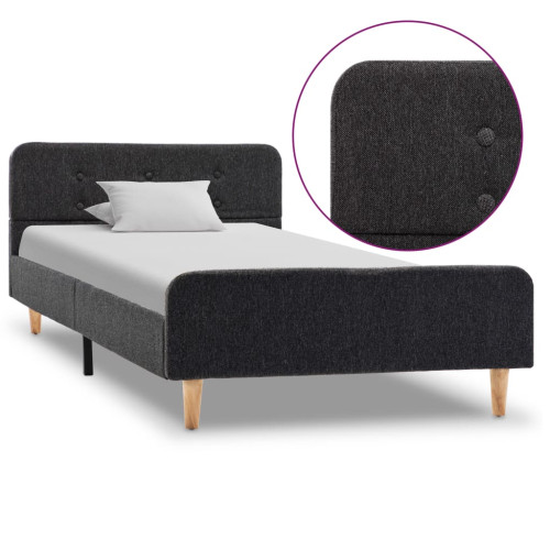 vidaXL Sängram mörkgrå säckväv 90x200 cm - Sängar & Sängramar