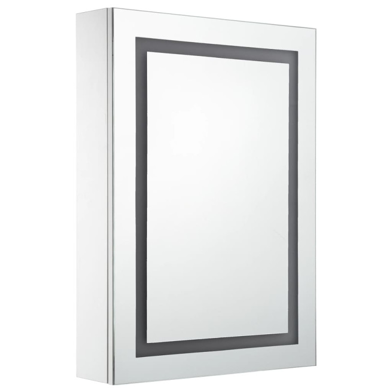 Produktbild för Badrumsskåp med spegel LED 50x13x70 cm