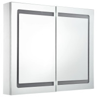 Miniatyr av produktbild för Badrumsskåp med spegel LED 80x12,2x68 cm
