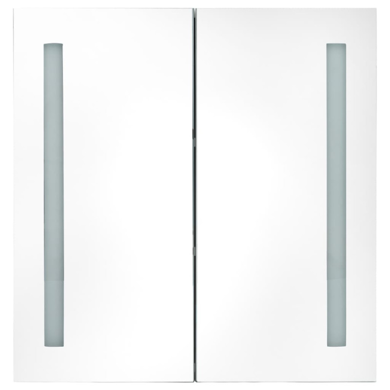 Produktbild för Badrumsskåp med spegel LED 60x14x62 cm