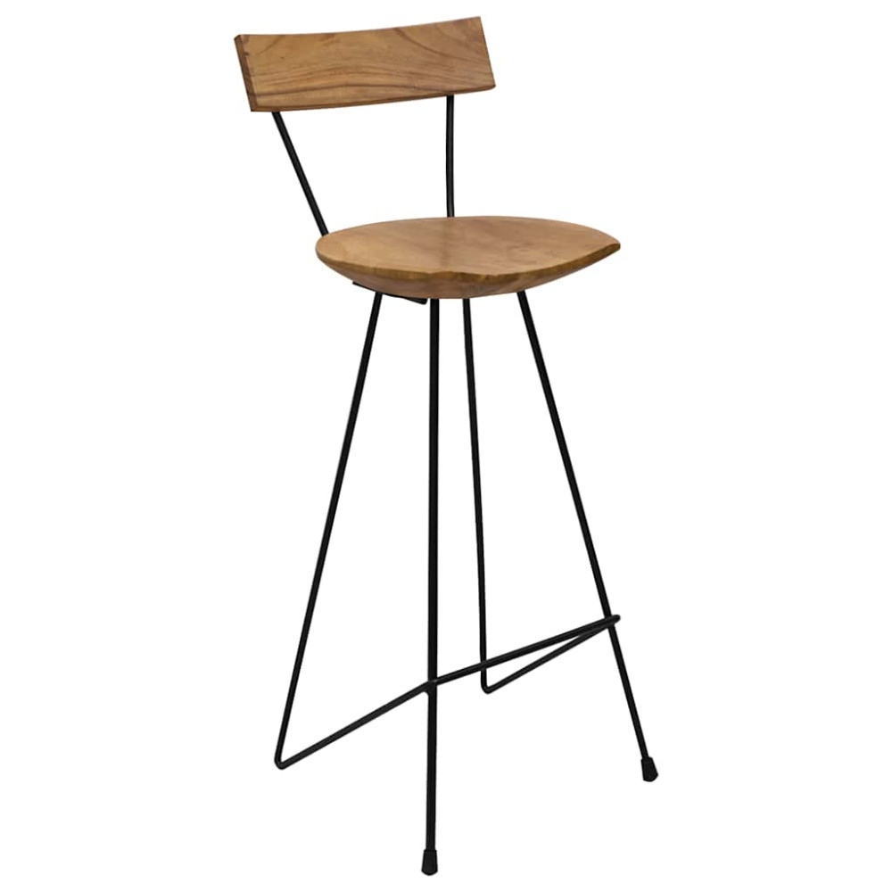 Produktbild för Barstolar 2 st massiv teak