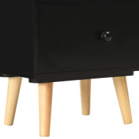 Produktbild för Sängbord 2 st svart 40x30x50 cm massiv furu