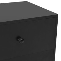 Produktbild för Sängbord 2 st svart 40x30x50 cm massiv furu