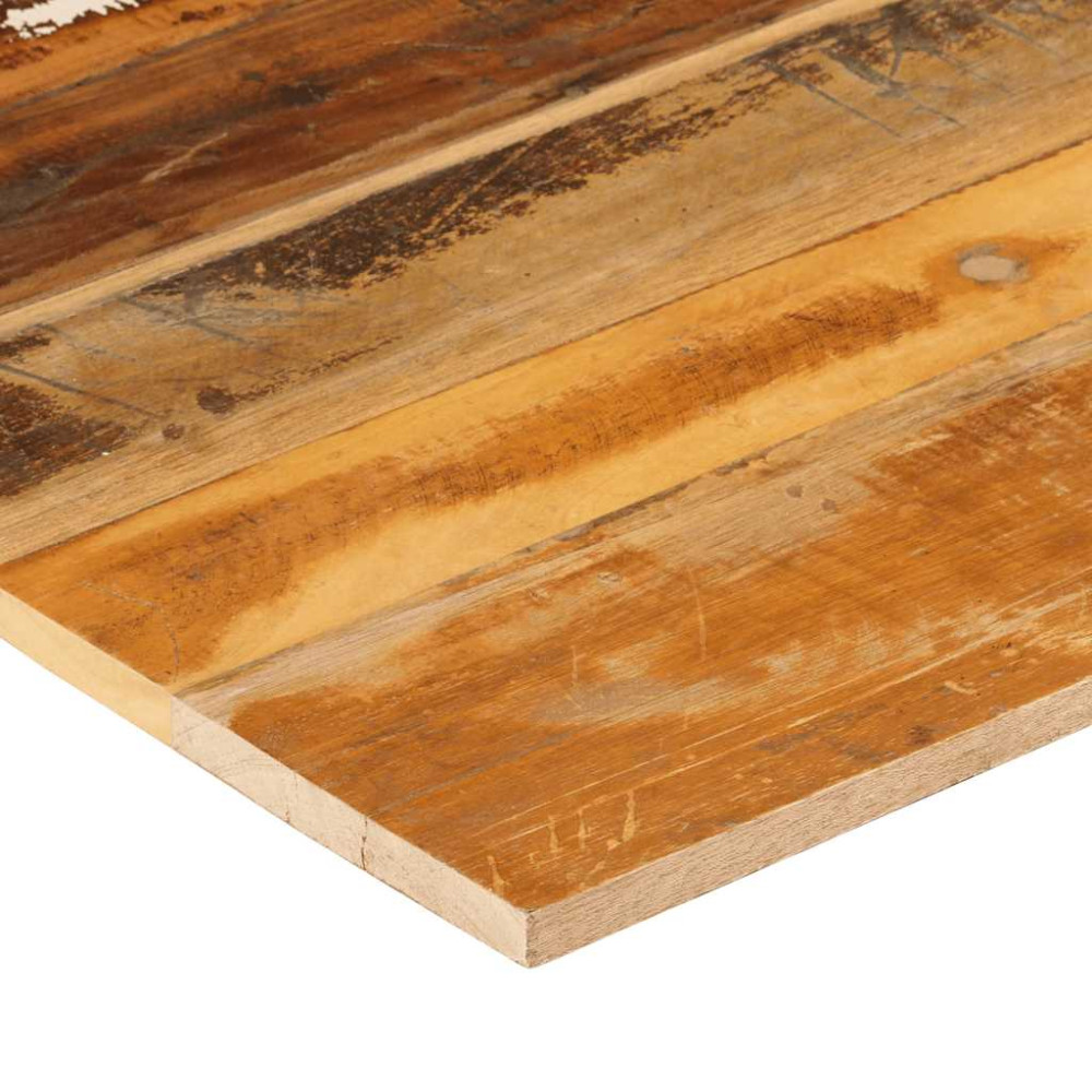 Produktbild för Fyrkantig bordsskiva 70x70 cm 15-16 mm massivt återvunnet trä