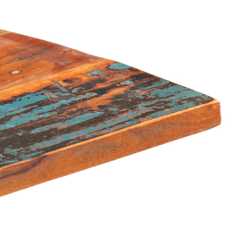 Produktbild för Fyrkantig bordsskiva 70x70 cm 25-27 mm massivt återvunnet trä