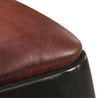 Produktbild för Barstolar 2 st svart äkta läder