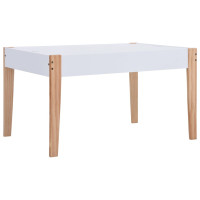 Miniatyr av produktbild för Matbord och stolar för barn 3 delar griffeltavla svart och vit