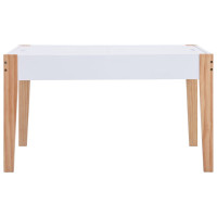 Miniatyr av produktbild för Matbord och stolar för barn 3 delar griffeltavla svart och vit