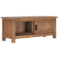 Produktbild för TV-bänk 90x30x35 cm massiv teak