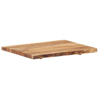 Produktbild för Bordsskiva massivt akaciaträ 80x(50-60)x3,8 cm