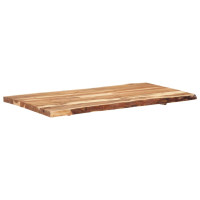 Produktbild för Bordsskiva massivt akaciaträ 118x(50-60)x3,8 cm