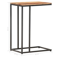 Produktbild för Sidobord 35x45x65 cm massivt trä