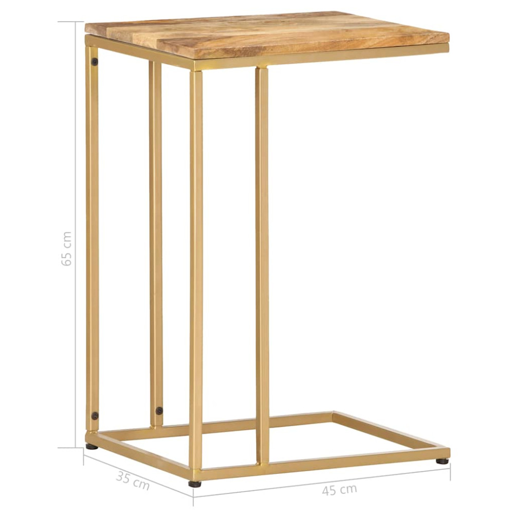 Produktbild för Sidobord 35x45x65 cm massivt mangoträ