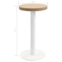 Produktbild för Bistrobord ljusbrun 40 cm MDF