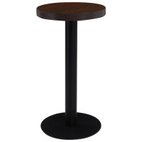 Produktbild för Bistrobord mörkbrun 40 cm MDF