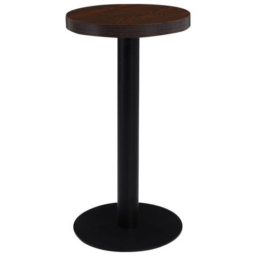 vidaXL Bistrobord mörkbrun 40 cm MDF