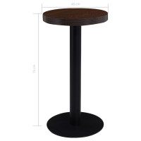 Produktbild för Bistrobord mörkbrun 40 cm MDF