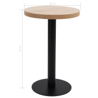 Produktbild för Bistrobord ljusbrun 50 cm MDF