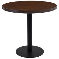 Produktbild för Bistrobord mörkbrun 80 cm MDF