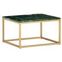 Miniatyr av produktbild för Soffbord grön 60x60x35 cm äkta sten med marmorstruktur