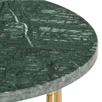 Produktbild för Soffbord grön 40x40x40 cm äkta sten med marmorstruktur