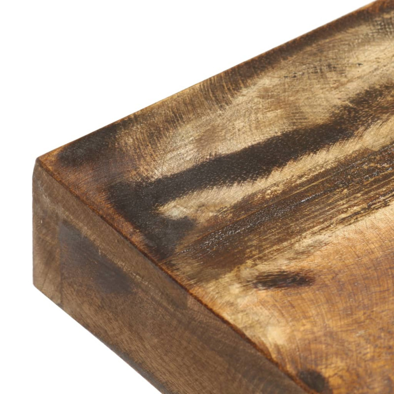Produktbild för Bänk 110 cm massivt återvunnet trä och stål