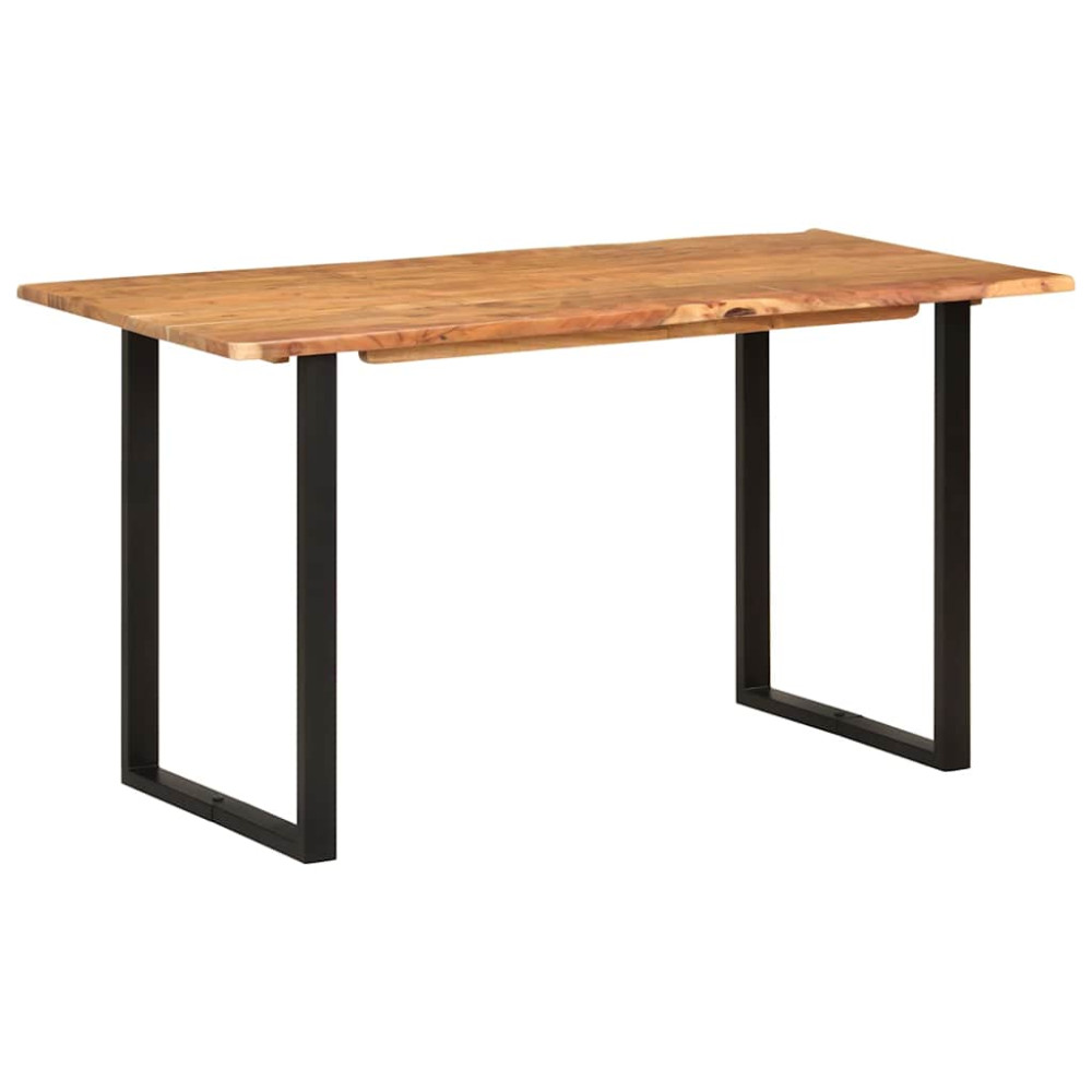 Produktbild för Matbord 140x70x76 cm massivt akaciaträ