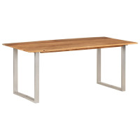 Produktbild för Matbord 180x90x76 cm massivt akaciaträ