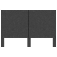 Miniatyr av produktbild för Sänggavel mörkgrå tyg 140x200 cm