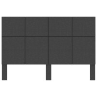 Miniatyr av produktbild för Sänggavel mörkgrå tyg 140x200 cm