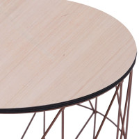 Produktbild för Soffbord koppar Ø 47 cm