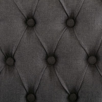 Produktbild för Matstolar 2 st grå linnedesign tyg