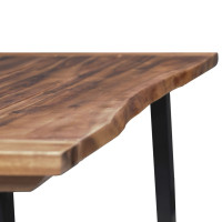 Produktbild för Matbord massivt akaciaträ 180x90 cm