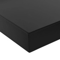 Produktbild för Svävande vägghyllor 2 st svart 100x20x3,8 cm