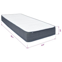 Produktbild för Resårmadrass medium 200x80x20 cm