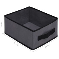 Miniatyr av produktbild för Byrå med 6 lådor 55x29x55 cm grå stål